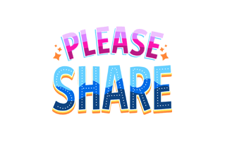 Please Share Sticker PNG