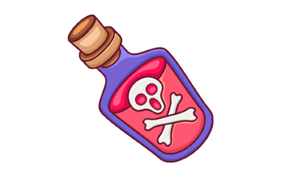 Poison Free Sticker PNG