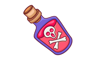 Poison Sticker PNG