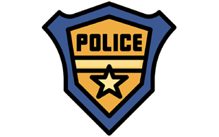 Police Badge Sticker PNG