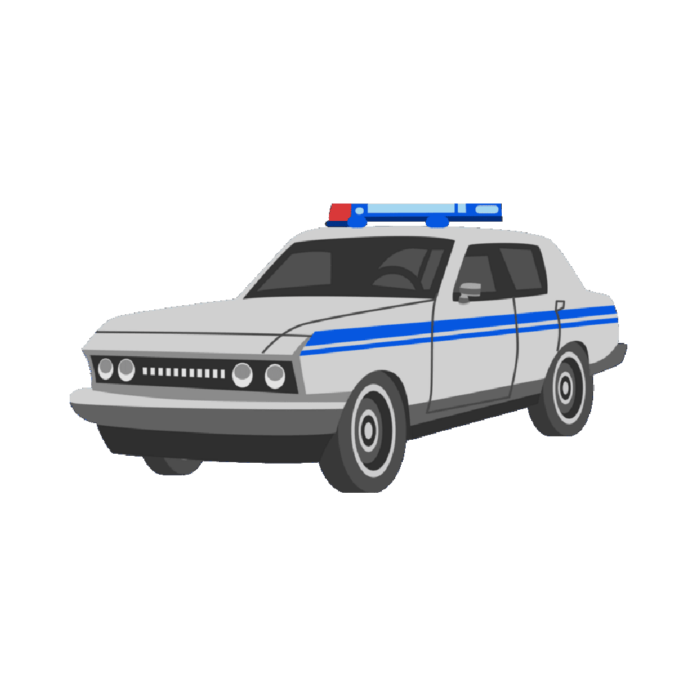 Police Car Free Sticker Transparent Picture