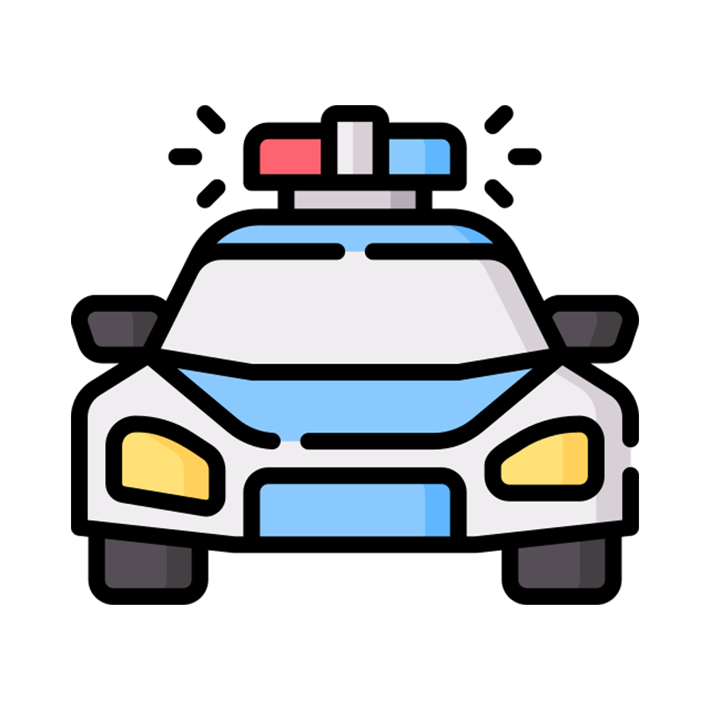 Police Car Free Sticker Transparent Clipart