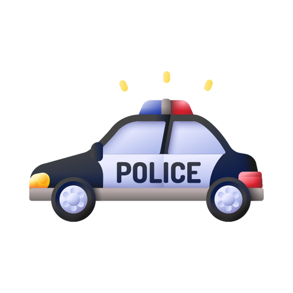 Police Car Free Sticker Transparent Gallery