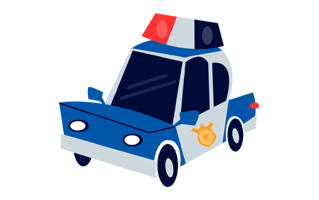 Police Car Sticker PNG