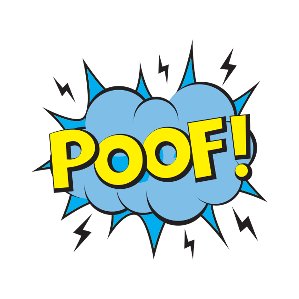 Poof Free Sticker Transparent Image