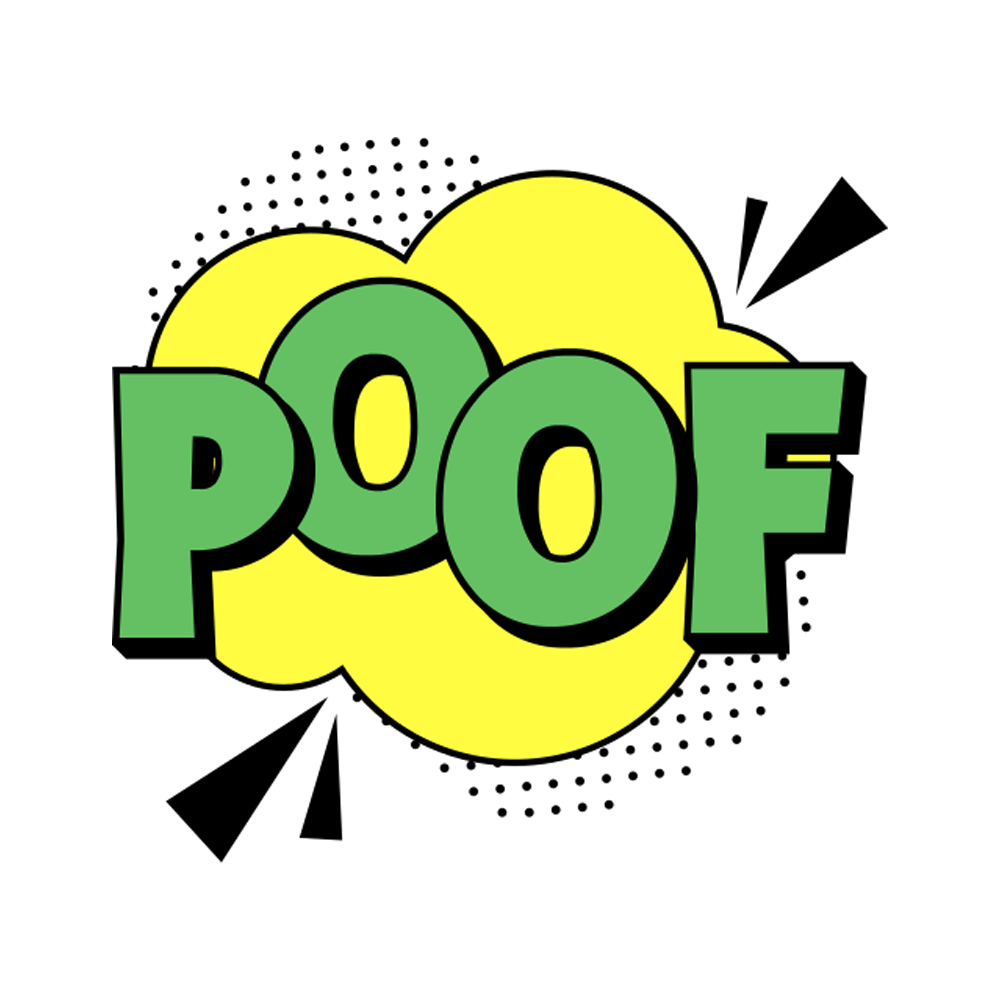 Poof Free Sticker Transparent Photo