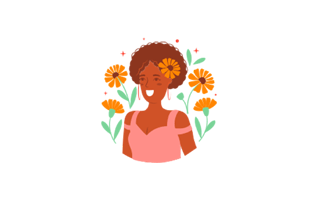 Portrait Painting Sticker PNG