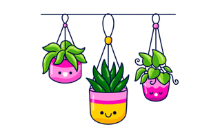 Pot Plant Sticker PNG