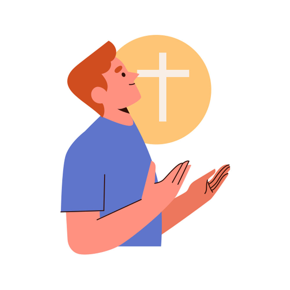 Pray Sticker Transparent Clipart