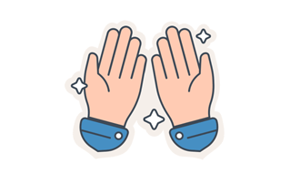 Praying Free Sticker PNG