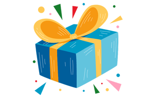 Present Box Free Sticker PNG