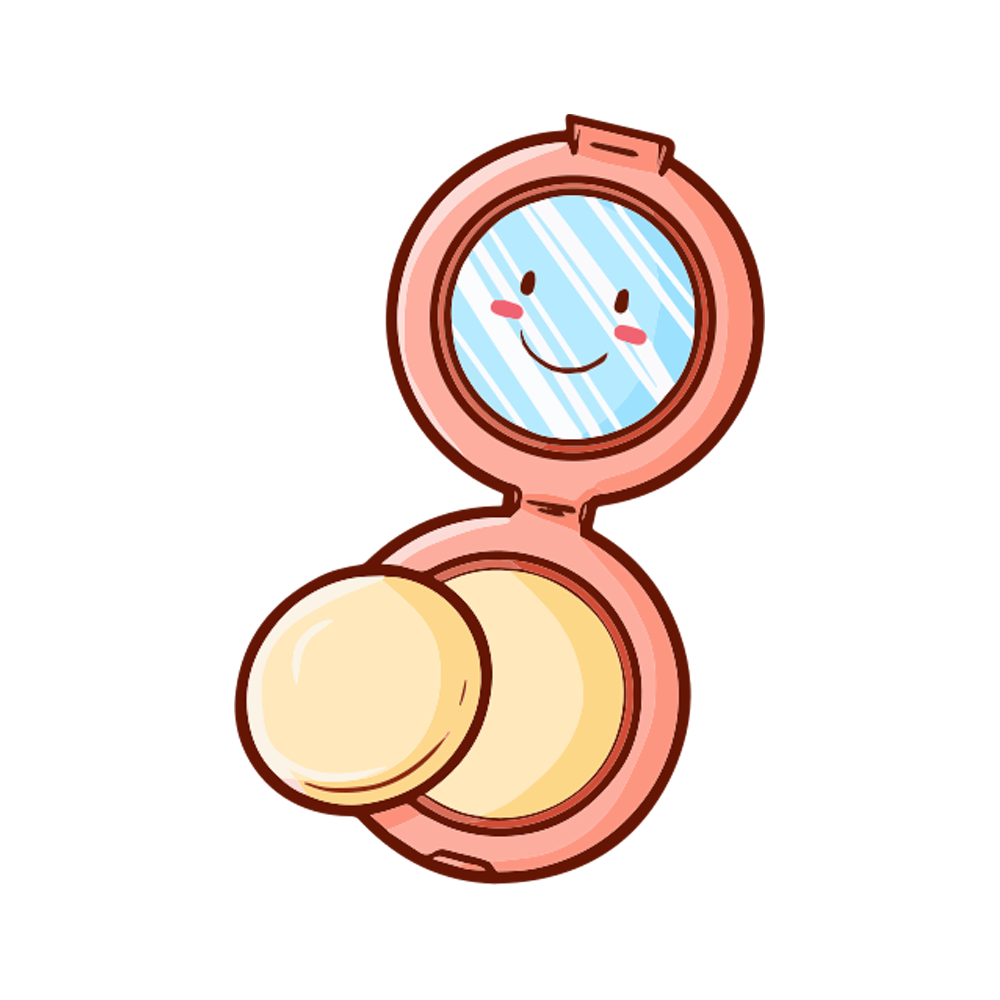 Pressed Powder Free Sticker Transparent Gallery