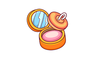 Pressed Powder Free Sticker PNG