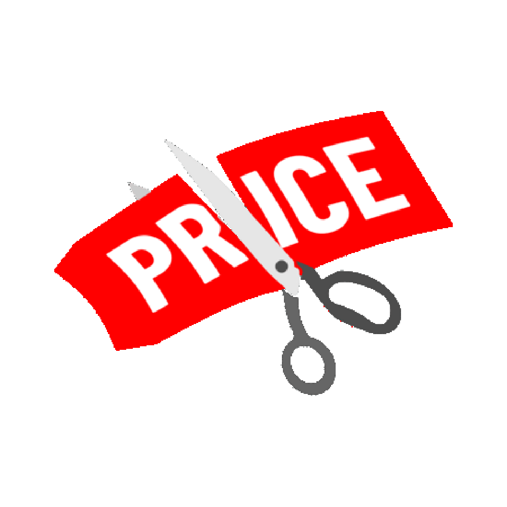 Price Cut Sticker Transparent Picture