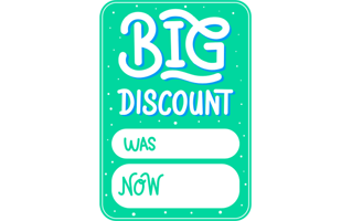 Price Tag Free Sticker PNG