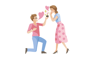 Proposal Free Sticker PNG