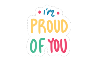 Proud Free Sticker PNG