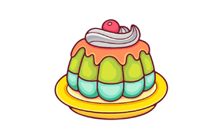 Pudding Sticker PNG