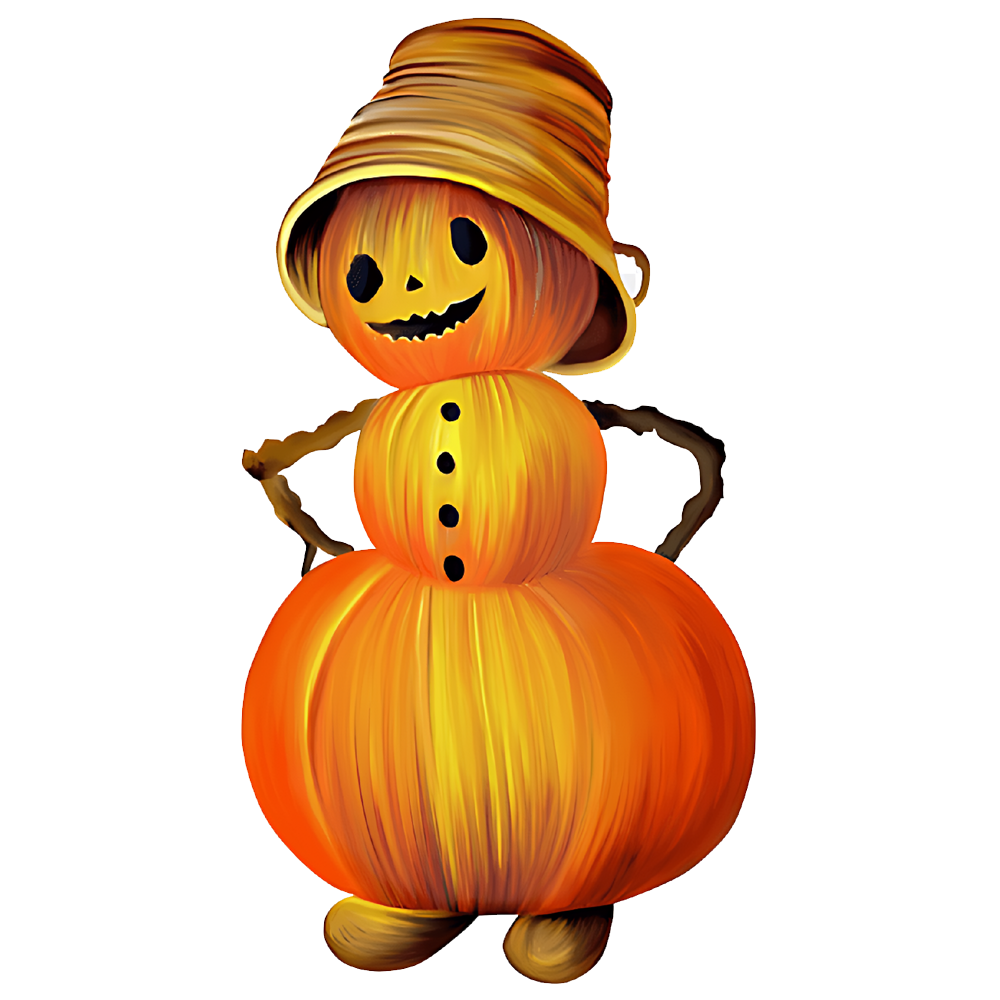 Pumpkin Man Transparent Clipart
