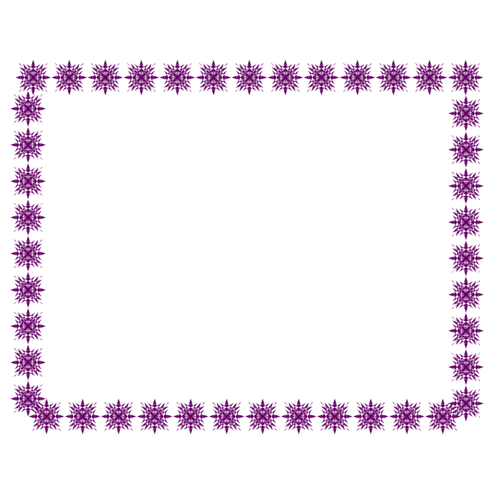 Purple Border Frame Transparent Clipart