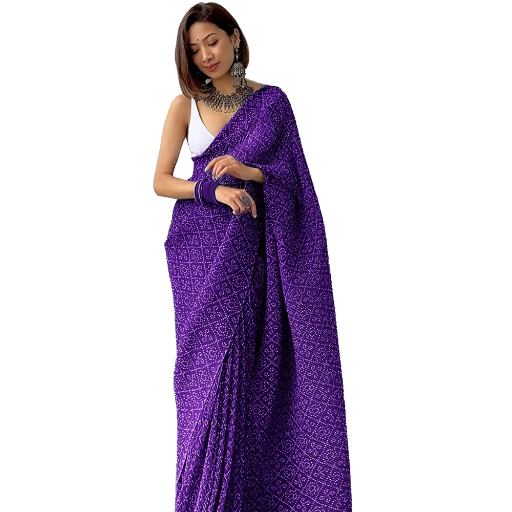 Purple Saree Transparent Gallery