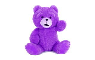 Purple Teddy Bear PNG