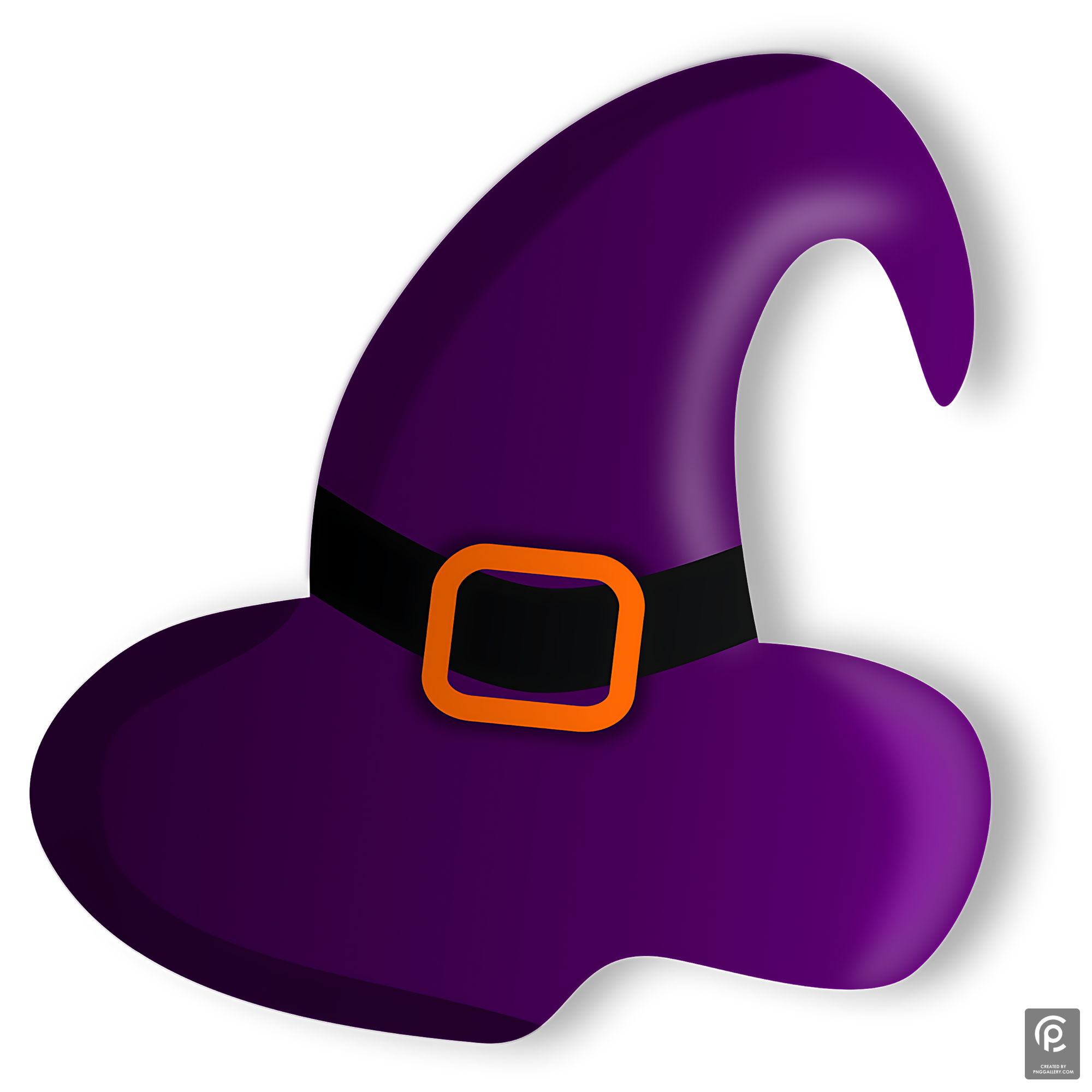 Purple Witch Hat Transparent Image