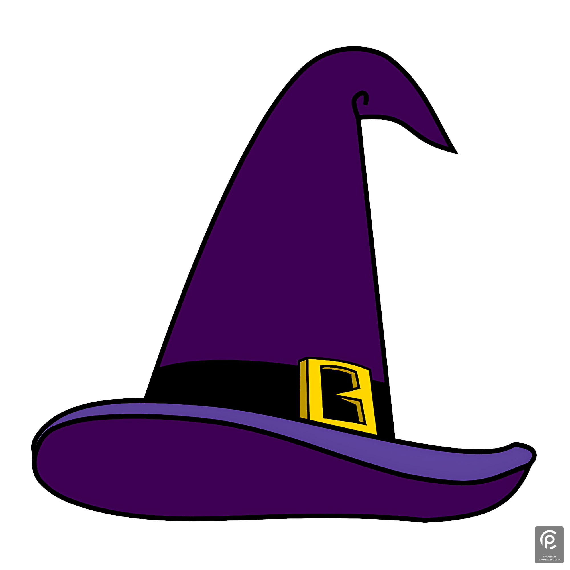 Purple Witch Hat Transparent Photo