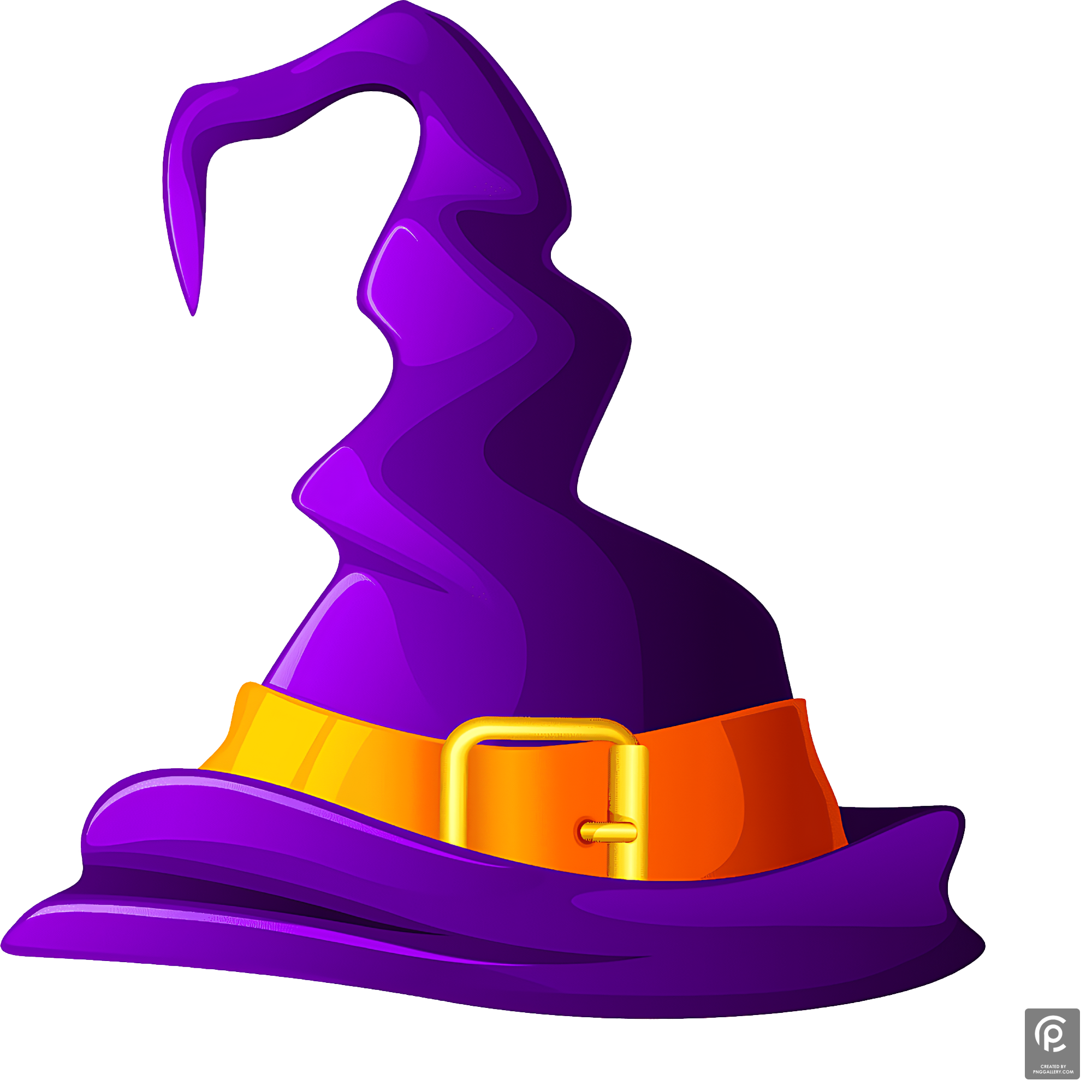 Purple Witch Hat Transparent Clipart