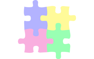 Puzzle Pieces Sticker PNG