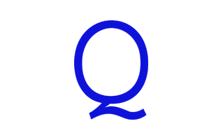 Q Alphabet Blue PNG
