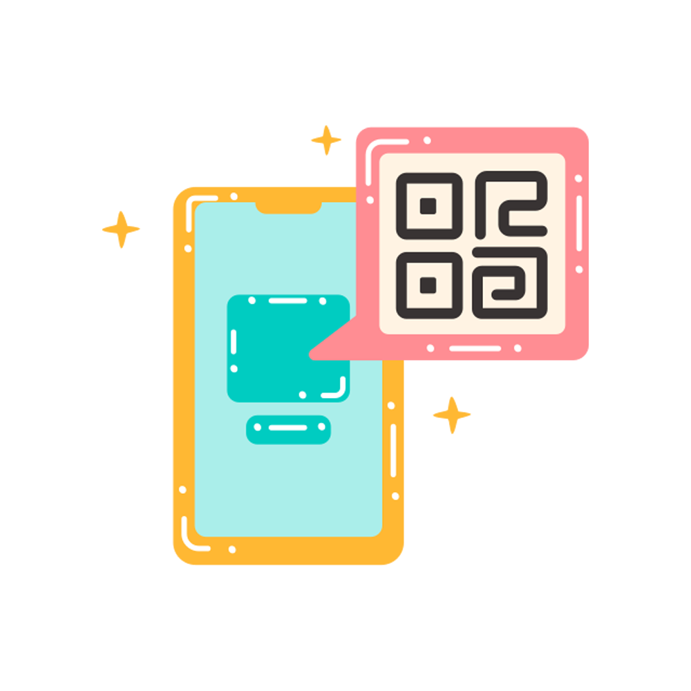 QR Code Sticker Transparent Gallery