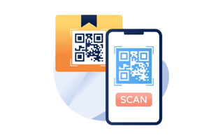 QR Code Sticker PNG