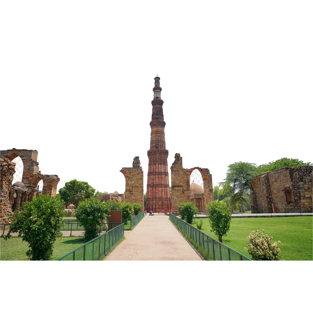 Qutub Minar Transparent Picture