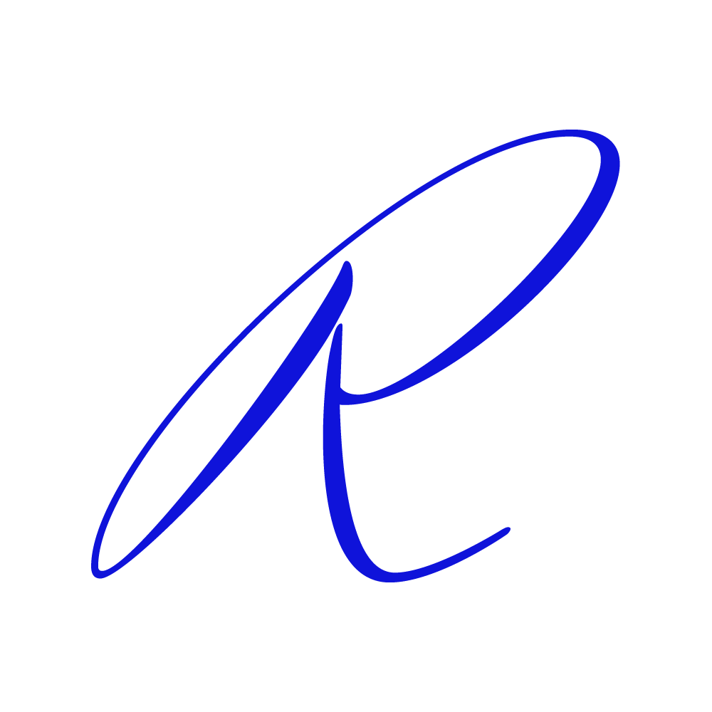 R Alphabet Blue Transparent Photo
