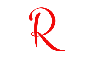 R Alphabet Red PNG