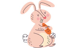 Rabbit Free Sticker PNG