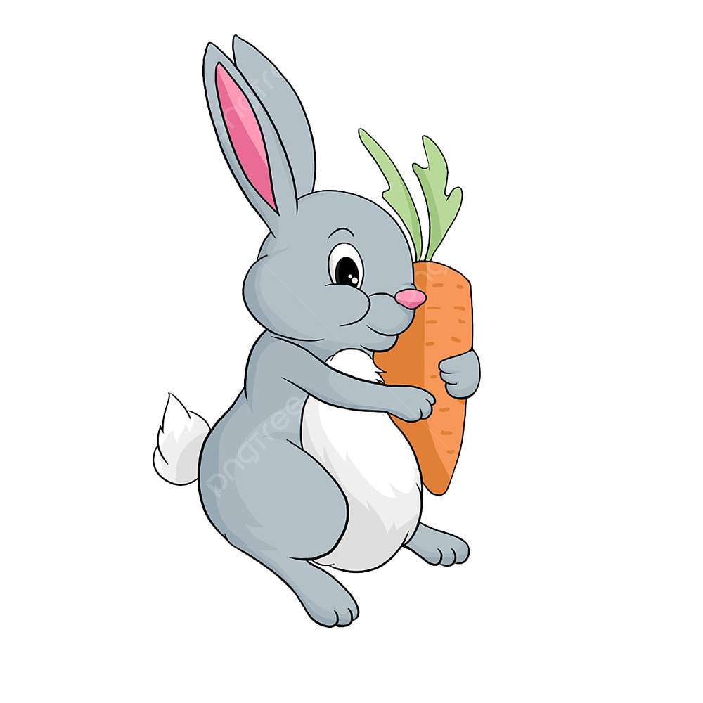 Rabbit With Carrot Transparent Gallery