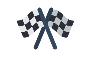 Racing Flag Sticker PNG