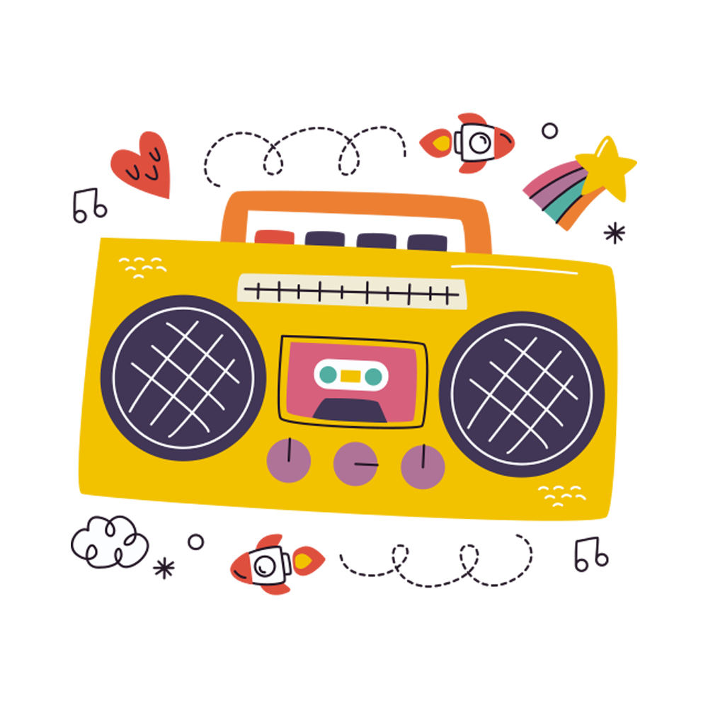 Radio Tape Free Sticker Transparent Gallery