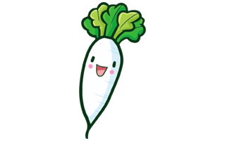 Radish Free Sticker PNG