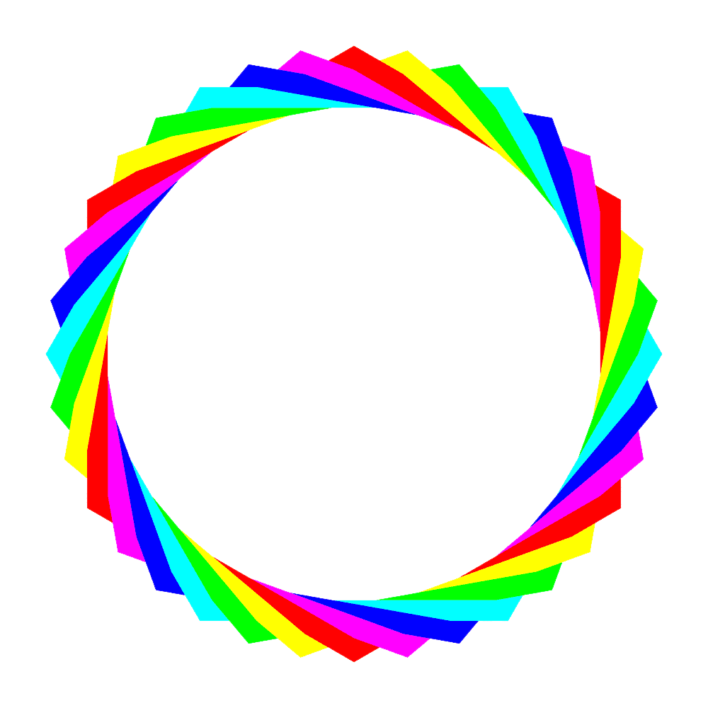 Rainbow Circle Frame Transparent Picture
