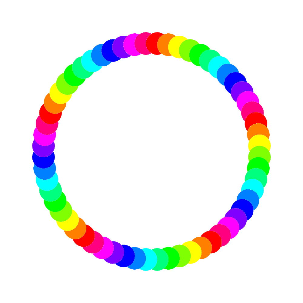 Rainbow Circle Frame Transparent Clipart