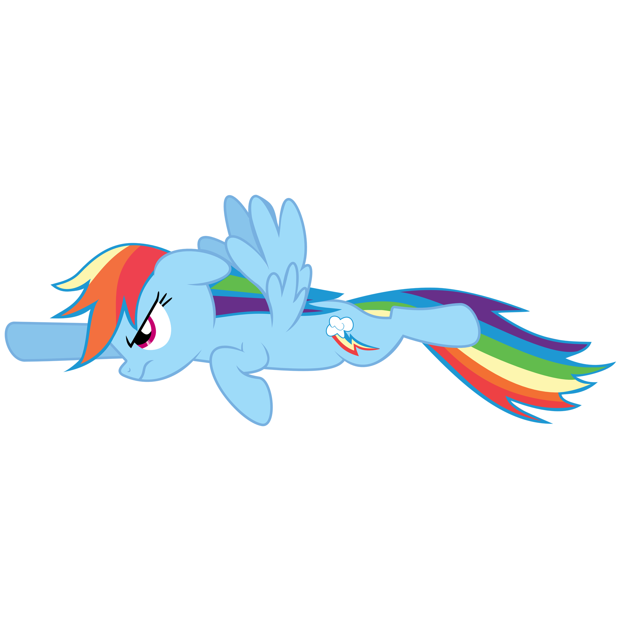 Rainbow Dash Flying Transparent Picture