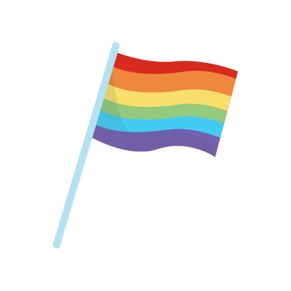 Rainbow Flag Free Sticker Transparent Image