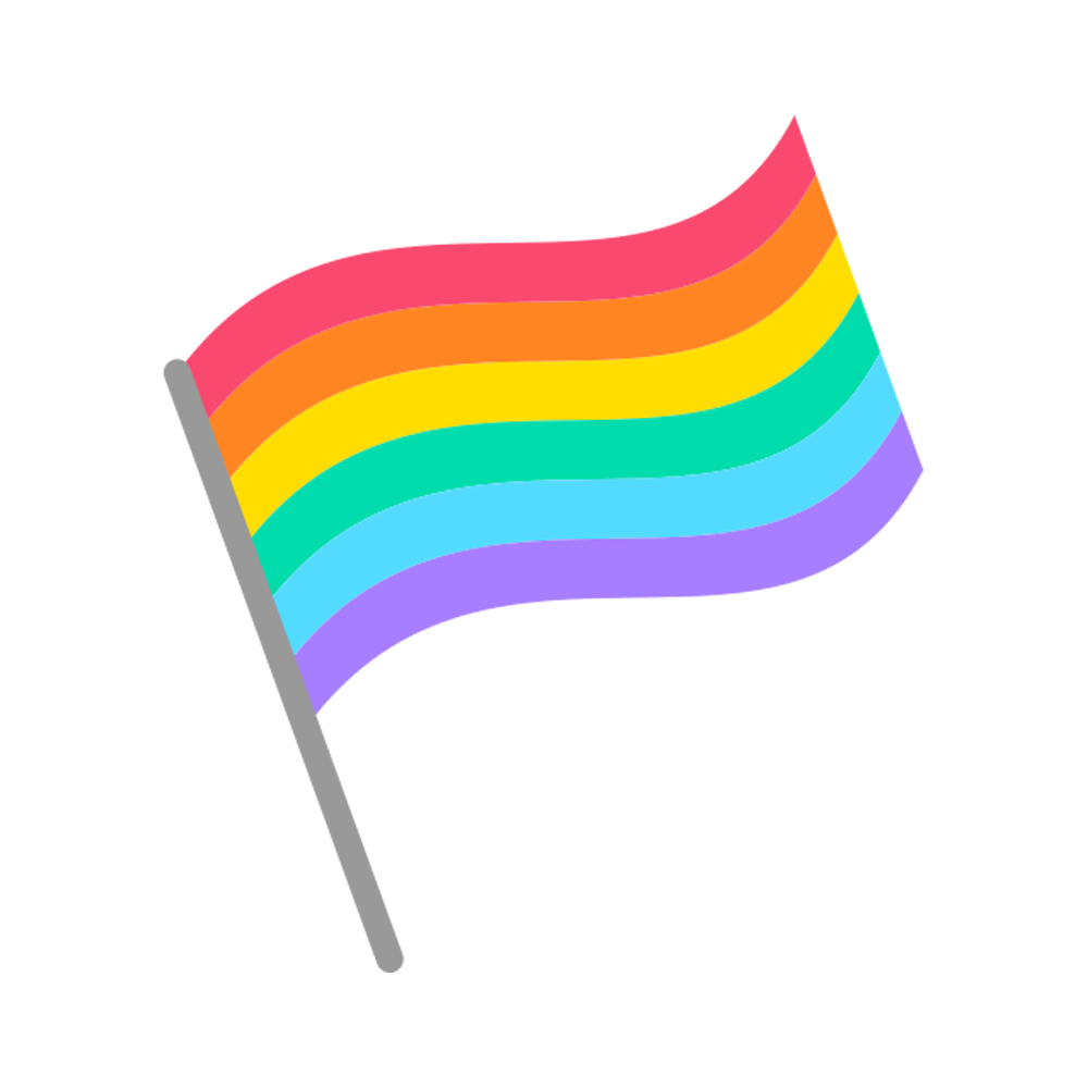 Rainbow Flag Free Sticker Transparent Clipart