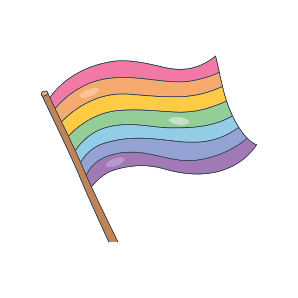 Rainbow Flag Free Sticker Transparent Gallery
