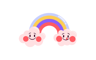 Rainbow Sticker PNG