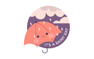 Rainy Free Sticker PNG
