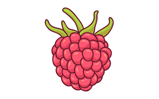 Raspberry Free Sticker PNG